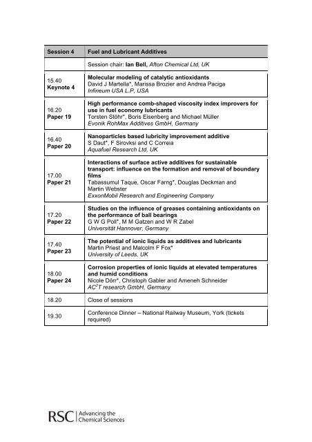 Additives 2009 - Aftp