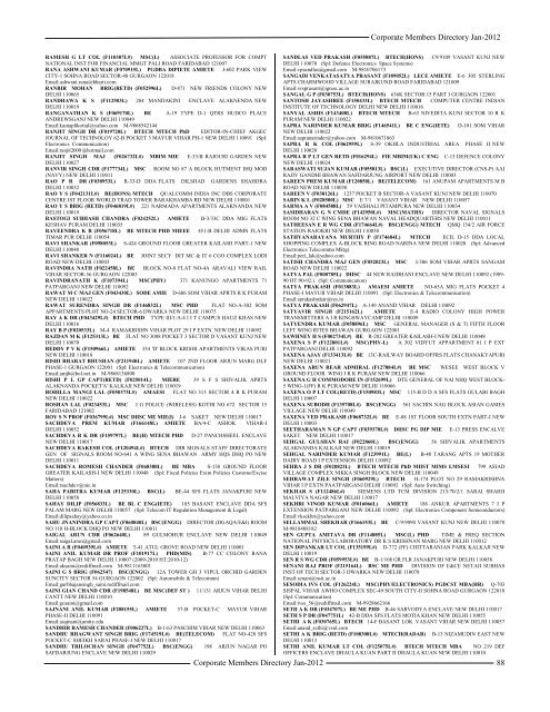 Directory of Corporate Members January 2012 - IETE