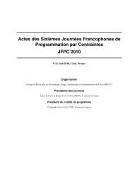 actes des JFPC 2010 - Greyc