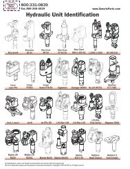 Hydraulic Unit Identification - Generic Parts Service Inc.