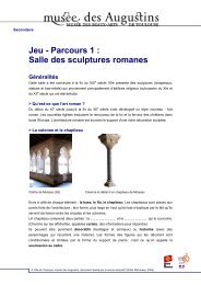 Jeu - Parcours 1 : Salle des sculptures romanes - Edu.augustins.org ...