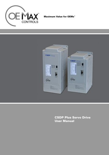 CSDP Plus Servo Drive User Manual