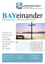 Bay einander - Baptisten Bayern