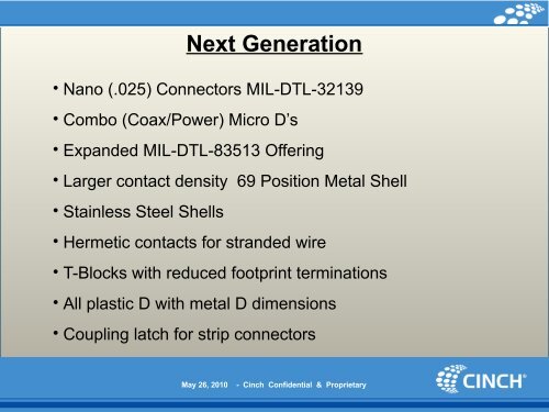 Dura-Con - Cinch Connectors