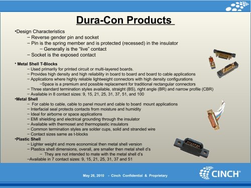 Dura-Con - Cinch Connectors