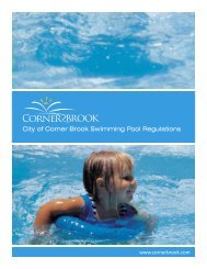 Swimming Pool Regulations - City of Corner Brook