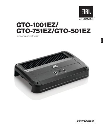 GTO-1001EZ/ GTO-751EZ/GTO-501EZ - JBL