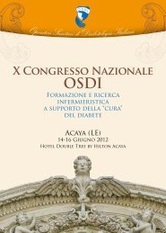 Programma Definitivo - X Congresso Nazionale OSDI