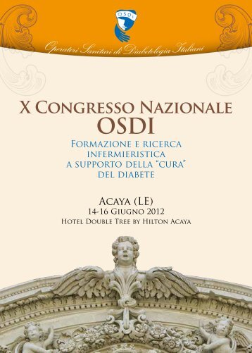 Programma Definitivo - X Congresso Nazionale OSDI