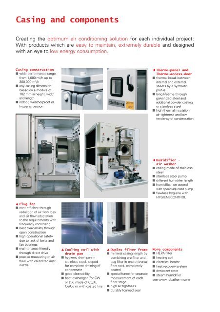 Air Handling Units www.robatherm.com - SIFEE Action