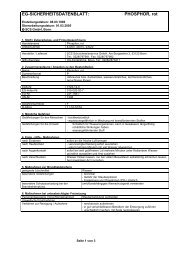 EG-SICHERHEITSDATENBLATT: PHOSPHOR, rot - MBM Lehrmittel