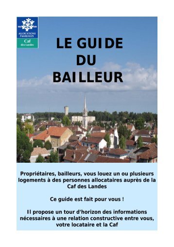 consulter le guide du bailleur - Caf.fr
