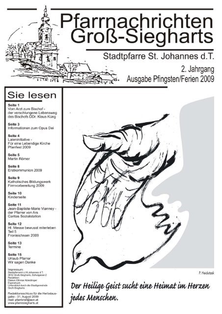 Pfarrblatt 2009 2 - Pfarre Groß Siegharts