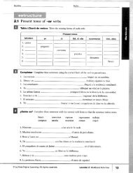 2.1 Present tense of -ar verbs