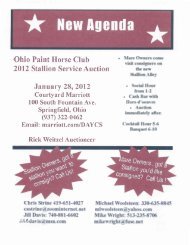 2012 ophc ssa catalog - Ohio Paint Horse Club