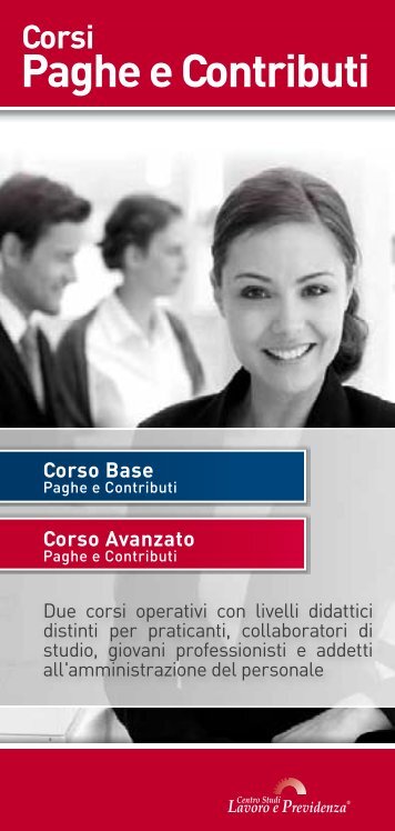 Corso Base Paghe e contributi - Centro Studi Lavoro e Previdenza