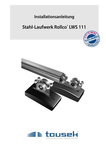 Stahl-Laufwerk RollcoÂ® LWS 111 - Tousek Shop by Antech
