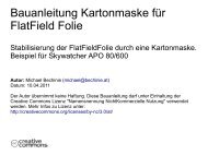 Bauanleitung Kartonmaske fÃ¼r FlatField Folie - Teleskop