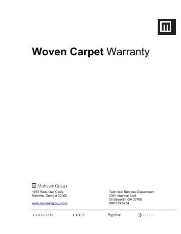 Woven Carpet Warranty - Mohawk Group
