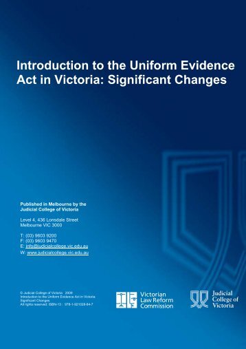 Introduction to the UEA - Victorian Law Reform Commission