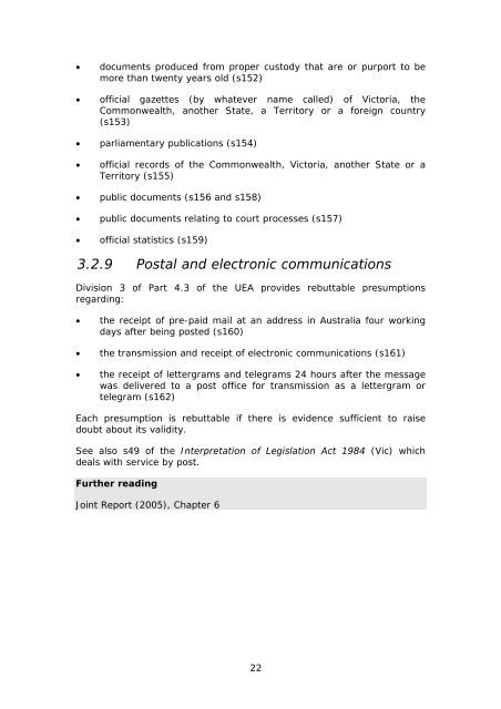 Introduction to the UEA - Victorian Law Reform Commission