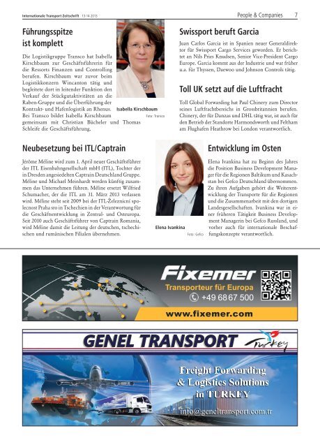 itz ausgabe 13-14/2013 - ITJ | Transport Journal