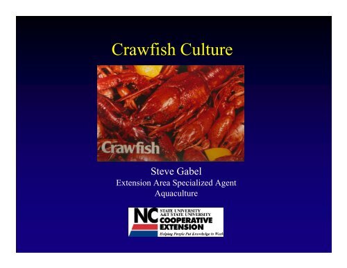 Crawfish Culture - NCAquaculture.org