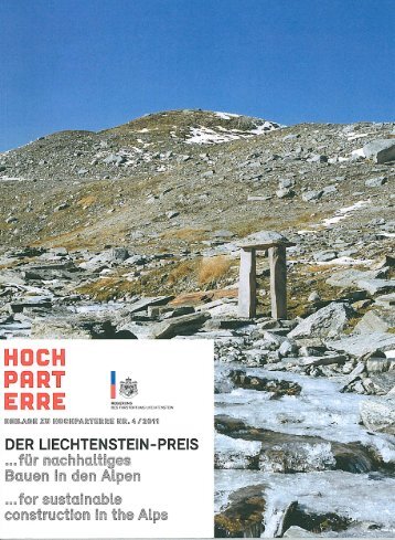Hochparterre Der Liechtenstein-Preis für nachhaltiges Bauen in den ...