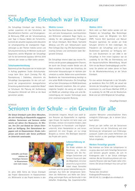 Dorfbott Winter 2013 (PDF, 4008kB) - Gemeinde Erlenbach