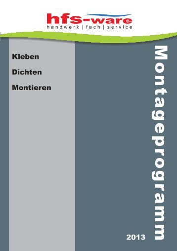 Katalog Kleb- und Dichttechnik - Hfs-Ware