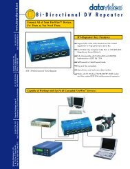 Bi-Directional DV Repeater - Dimasa