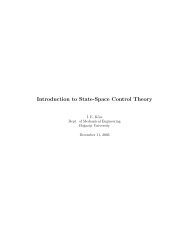 Introduction to State-Space Control Theory