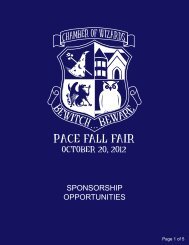 2012 Sponsorship Opportunities F2 - Pace Academy