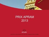 Prix APRAM 2013
