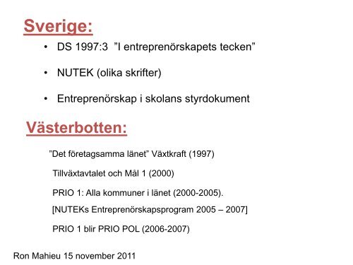 Entreprenörskap - Umeå universitet