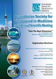 ASUM 2008 ultrasound brochure (PDF) - ESR - Congress Calendar
