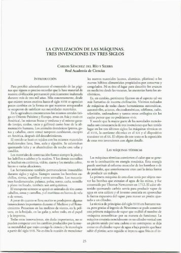 la civilizaciÃƒÂ³n de las mÃƒÂ¡quinas. tres invenciones en tres siglos