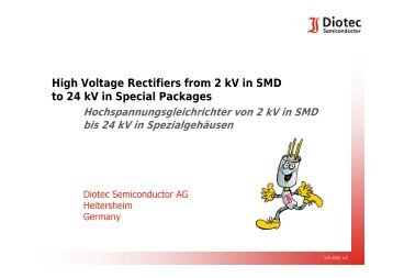 High Voltage Rectifiers from 2 kV in SMD to 24 kV ... - IBS Electronics