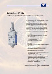 Schneidkopf HP SSL - Precitec.de