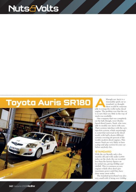 Toyota Auris SR180 - Tunit