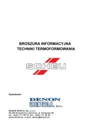 broszura informacyjna techniki termoformowania - Denon Dental