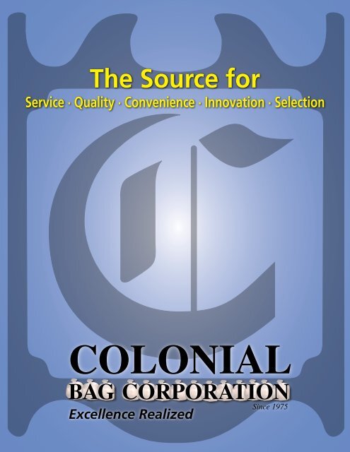 Colonial Bag Catalog - NY Tech Supply
