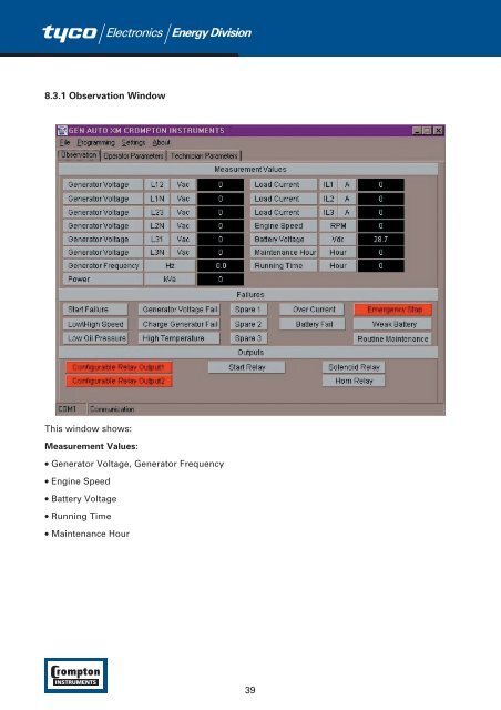 Installation and Operating Instructions GEN-AUTO Energy Division