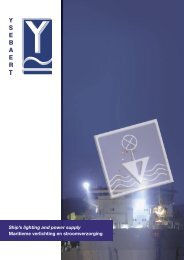 Ship's lighting and power supply Maritieme verlichting en ... - Ysebaert