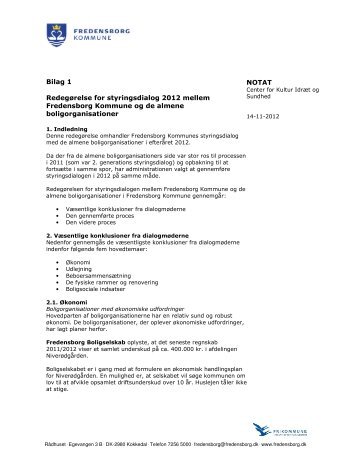 RedegÃ¸relse for styringsdialog 2012 mellem kommunen og de ...