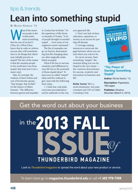 Current Issue - Thunderbird Magazine - Thunderbird School of ...