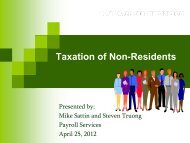 Taxation of Non-Residents - Payroll Services - UCLA