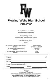 Flowing Wells High School - FW High School - Flowing Wells School ...