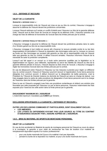 Les garanties relevant de la prÃ©sente notice s'appliquent aux ... - CIC