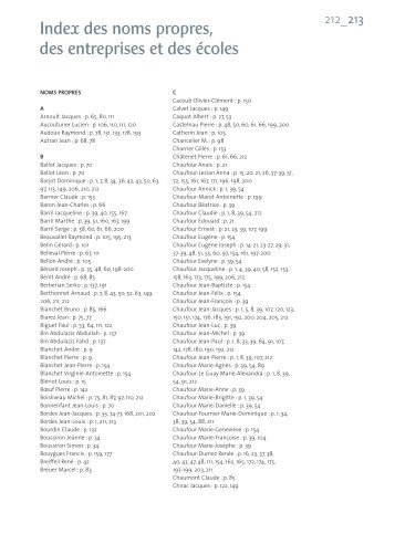 Index des noms citÃ©s - InSiglo